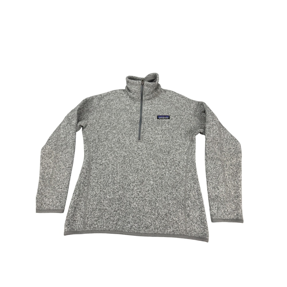 Patagonia Better Sweater Womens XS Grey Heather 1/4 Zip Fleece Pullover 25527